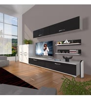 Decoraktiv Eko 6y Slm Std Tv Ünitesi Tv Sehpası (Beyaz-Siyah)