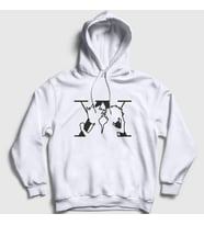 Presmono Unisex Gri Killua And Gon Anime Hunter X Hunter Kapüşonlu Sweatshirt 238483tt (Beyaz)