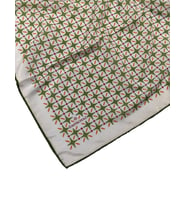 Mim Eşarp - Emproyal Proline Eşarp 90x90 cm (Beyaz - Haki)