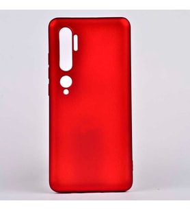Xiaomi Mi Note 10 Kılıf Soft Mat Premier Case (Kırmızı)