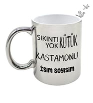 Kastamonu Temalı Kişiye Özel İsim ve/veya Fotoğraflı Kupa Bardak No:X025-037 (Gümüş)