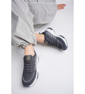 Beyaz Kadın Triko Günlük Sneaker Ayakkabı 8053 (Karışık)