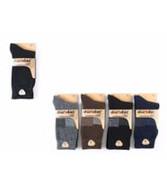 Dündar Erkek Plus Lambswool Yün Çorap 5909 - 12 Adet (Karışık)