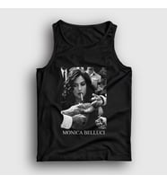 Presmono Unisex Beyaz Smoke Monica Belluci Atlet 412189tt (Siyah)