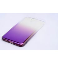 Galaxy J730 Pro Kılıf Parlak Renk Geçişli Kılıf (Mor)