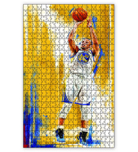 Cakapuzzle Stephen Curry NBA Boyama Puzzle Yapboz MDF (Ahşap) (1000 Parça)
