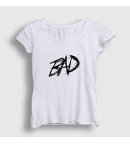Presmono Kadın Sarı Bad XXXTentacion T-Shirt 47108tt (Beyaz)