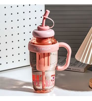 Pipetli ve Süzgeçli Dondurma Suluk, 30x11 - Kahverengi (Pembe)