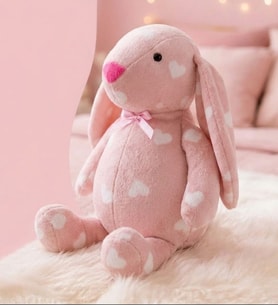 Uyku Arkadaşım PAPYONLU Uzun Kulak Bunny Peluş Tavşan 65 cm (Mavi)