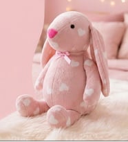 Uyku Arkadaşım PAPYONLU Uzun Kulak Bunny Peluş Tavşan 65 cm (Mavi)