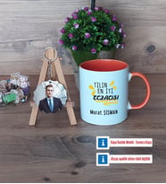 En İyi Eczacı Kupa Bardak Beyaz ve Fotoğraflı Ahşap Anahtarlık Hediye (Model 13)