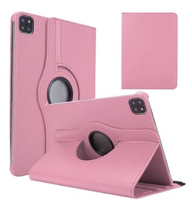 Apple iPad Air 10.9 2022 (5.Nesil) Zore Dönebilen Standlı Kılıf (Açık Pembe)
