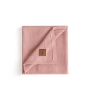Dua Triko Örgü Bebek Battaniyesi, Tencel Tüylenmeyen Bebek Örtüsü (Pembe)