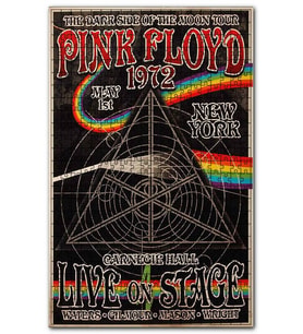 Cakapuzzle Pink Floyd 1972 Konser Afişi Puzzle Yapboz MDF (Ahşap) (500 Parça)
