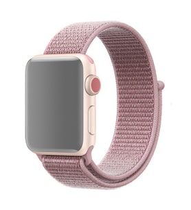 Ally Apple Watch 7-8 45mm 6-5-4 44mm Kayış Kordon Spor Loop 3-2-1 42mm (Açık Pembe)
