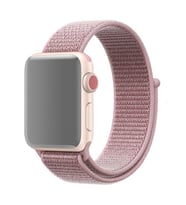 Ally Apple Watch 7-8 45mm 6-5-4 44mm Kayış Kordon Spor Loop 3-2-1 42mm (Açık Pembe)