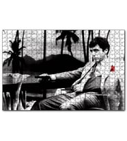 Cakapuzzle Al Pacino Tony Montana Yaralı Yüz  Puzzle Yapboz MDF (Ahşap) (1000 Parça)