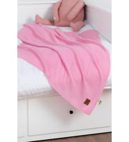 Dua Örgü Bebek Battaniyesi, Şık ve Konforlu Çocuk Örtüsü (Pembe)