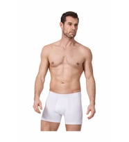 Namaldı 12 Adet Siyah Renk Likralı Boxer (Beyaz)