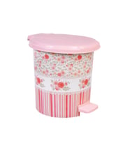 Çerisan 12 lt desenli pedallı çöp kovası no:3 (Pembe)