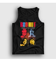 Presmono Unisex Beyaz Band Red Hot Chili Peppers Atlet 107020tt (Siyah)