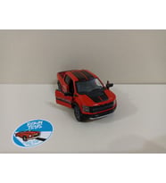 2022 Ford F-150 Şeritli Metal Model Oyuncak Araba 13 Cm ( ÖZEL PLAKALI ) (Kırmızı)