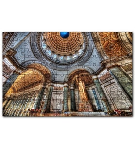 Cakapuzzle Küba'da Tarihi Yapı İçeriden Görünüm Puzzle Yapboz MDF (Ahşap) (1000 Parça)