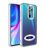 Xiaomi Redmi Note 8 Pro Kılıf Logo Gösteren Zore Omega Kılıf (Gümüş)