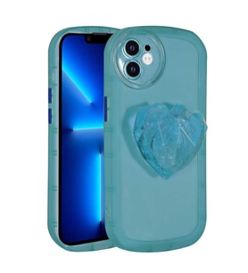 Uyumlu Model Apple iPhone 11 Kılıf Diamond Pop Soketli Renkli Kapak (Mavi)