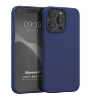 Microsonic Matte Silicone Apple iPhone 15 Ultra Kılıf Siyah (Lacivert)