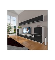 Decoraktiv Eko 9 Mdf Std Tv Ünitesi Tv Sehpası (Beyaz-Siyah)