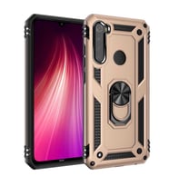 Xiaomi Redmi Note 8 Kılıf Yüzüklü Zırh Tank Vega (Gold)