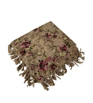 Sökme Boncuklu Pamuk Yazma - 95 x 95 - 04650 (Koyu Pudra)