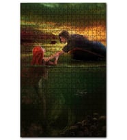 Cakapuzzle Aşk Tuzağı Ölümcül Kadın ve Kurbanı Puzzle Yapboz MDF (Ahşap) (1000 Parça)