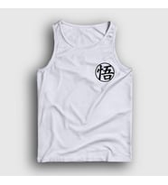 Presmono Unisex Sarı Kanji Go Anime Dragon Ball Atlet 236118tt (Beyaz)