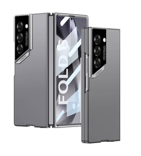 Galaxy Z Fold 6 Kılıf Ultra İnce Kamera Korumalı Sert Rubber 3. Seri Procase Kılıf (Gri)