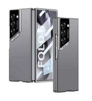 Galaxy Z Fold 6 Kılıf Ultra İnce Kamera Korumalı Sert Rubber 3. Seri Procase Kılıf (Gri)