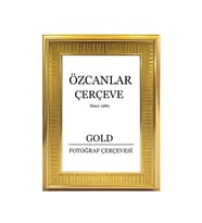 Boş Çerçeve Resim Çerçevesi Anı Çerçevesi 15x21 30x40 21x30 Çerçeve Gold Çerçeve Siyah Çerçeveli ÖZC-40B-SERİSİ (Gold)