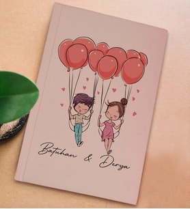BK Gift Kişiye Özel Sevgili İsimli Sert Kapaklı Pudra Pembesi Defter, Sevgiliye Hediye, Doğum Günü Hediyesi, Anı Defteri (Model 5)