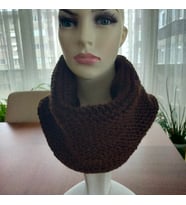 El Yapımı Unisex Boyunluk (Kahverengi)