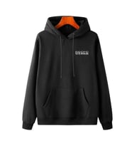 Unisex Osaka Baskılı Kapüşonlu Sweatshirt (Siyah)