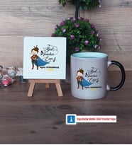 Kadın Öğretmene Hediye Dekoratif Taş, Kupa Bardak Kırmızı Hediye (Model 8)