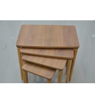 zigon sehpa 4 lü ahşap (Ceviz Rengi)