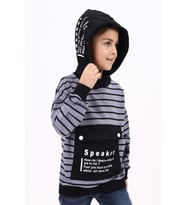 Toontoy Erkek Çocuk Baskılı Sweatshirt (Gri)