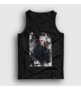 Presmono Unisex Beyaz Geralt Of Rivia Dizi Witcher Atlet 321100tt (Siyah)