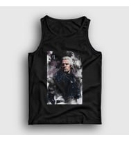 Presmono Unisex Beyaz Geralt Of Rivia Dizi Witcher Atlet 321100tt (Siyah)