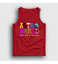 Presmono Unisex Sarı Astroworld V3 Travis Scott Atlet 44353tt (Kırmızı)