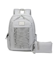 Smart Bags Sırt Çantası Okul Boyu Kalem Kutusu Hediyeli 3238 (Gri)