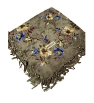 Sökme Boncuklu Pamuk Yazma - 95 x 95 - 04650 (A.Haki) (A.HAKI)