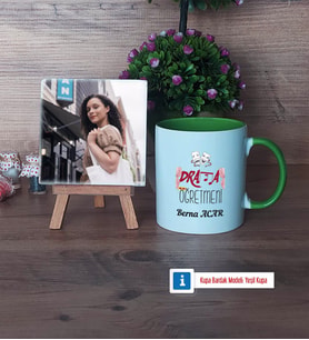 Drama Öğretmeni Fotoğraflı Dekoratif Taş, Kupa Bardak Beyaz Hediye Öğretmenler Günü Hediyesi (Model 14)